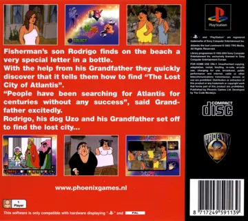Atlantis - The Lost Continent (EU) box cover back